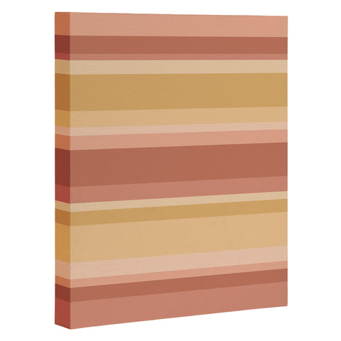 Colour Poems Retro Stripes XXXI Art Canvas