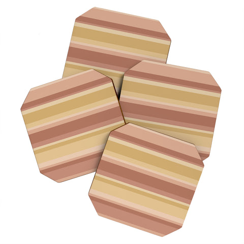Colour Poems Retro Stripes XXXI Coaster Set