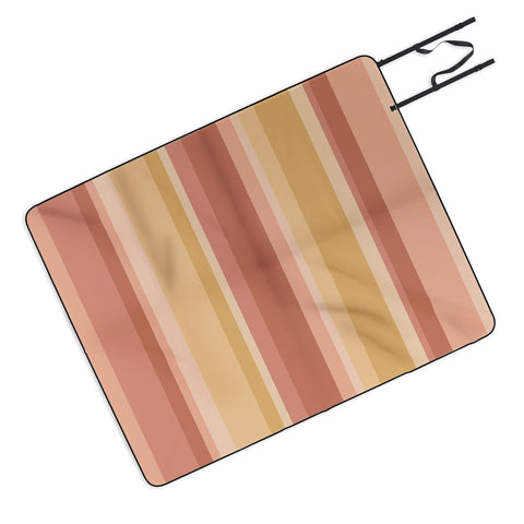 Colour Poems Retro Stripes XXXI Picnic Blanket