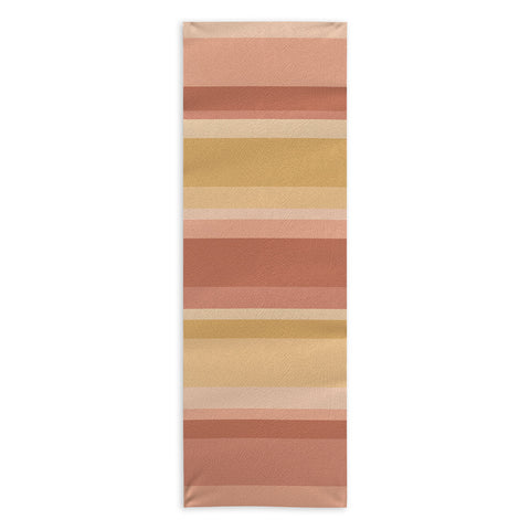 Colour Poems Retro Stripes XXXI Yoga Towel