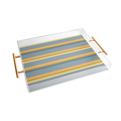 Colour Poems Retro Stripes XXXIII Acrylic Tray