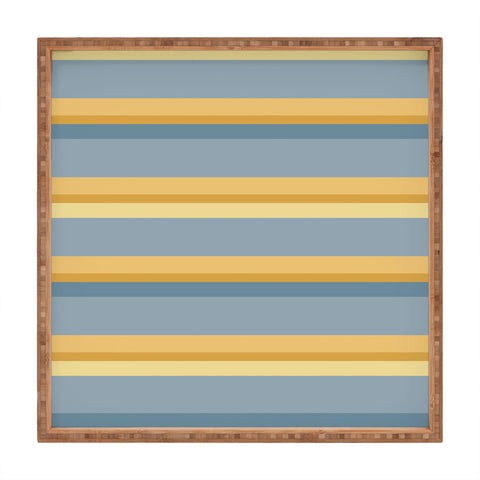 Colour Poems Retro Stripes XXXIII Square Tray