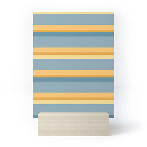 Colour Poems Retro Stripes XXXIII Mini Art Print