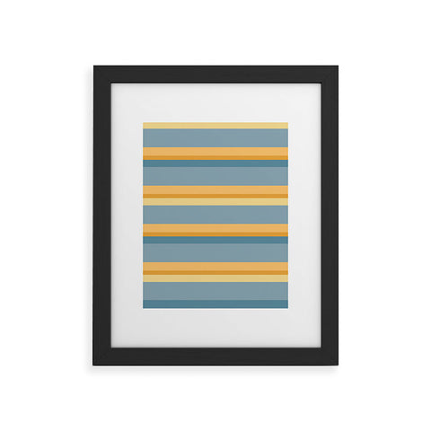 Colour Poems Retro Stripes XXXIII Framed Art Print