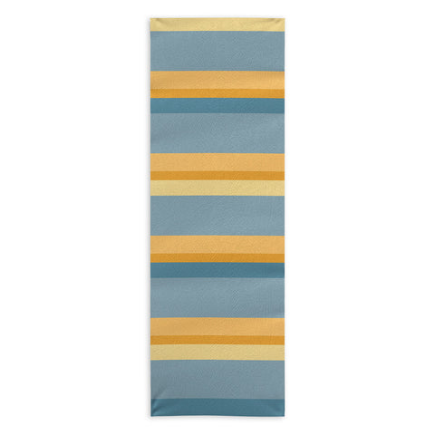 Colour Poems Retro Stripes XXXIII Yoga Towel