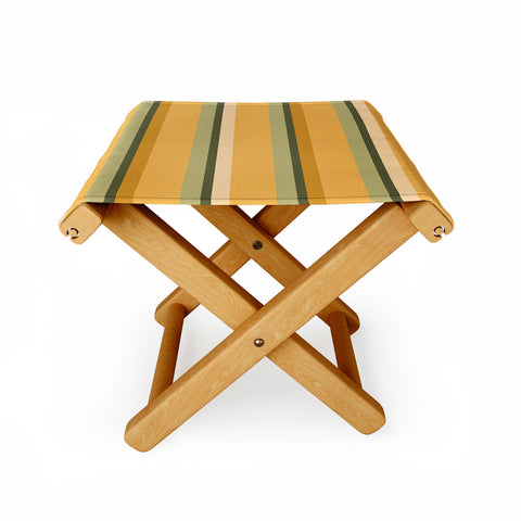 Colour Poems Retro Stripes XXXIV Folding Stool