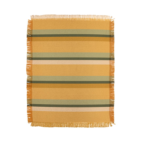 Colour Poems Retro Stripes XXXIV Throw Blanket