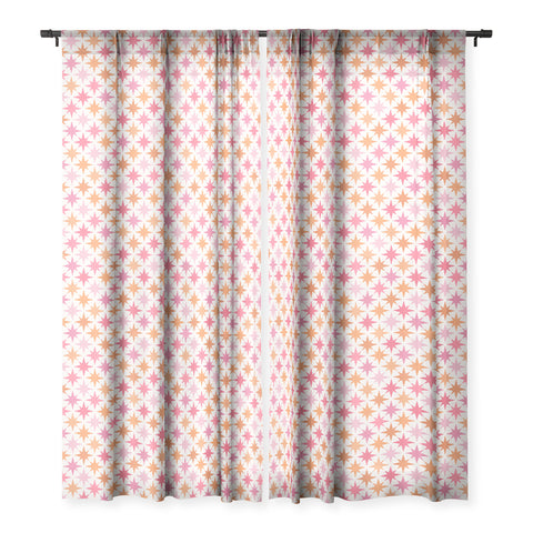 Colour Poems Starry Multicolor V Sheer Window Curtain