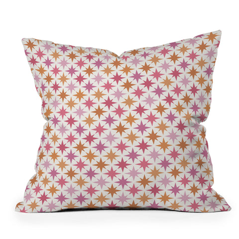 Colour Poems Starry Multicolor V Throw Pillow