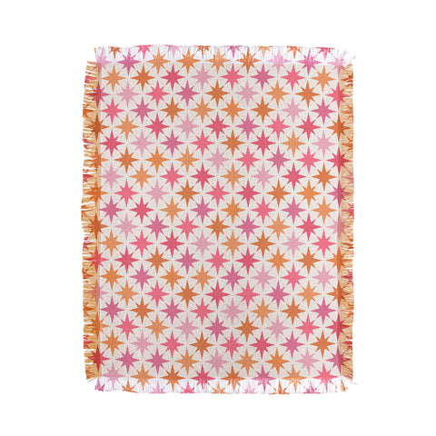 Colour Poems Starry Multicolor V Throw Blanket