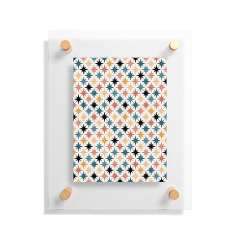 Colour Poems Starry Multicolor VIII Floating Acrylic Print