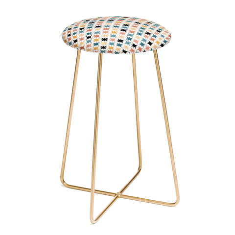 Colour Poems Starry Multicolor VIII Counter Stool