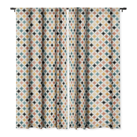 Colour Poems Starry Multicolor VIII Blackout Window Curtain