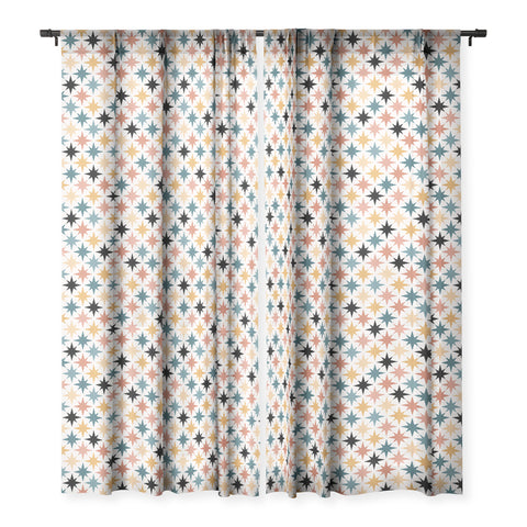 Colour Poems Starry Multicolor VIII Sheer Window Curtain