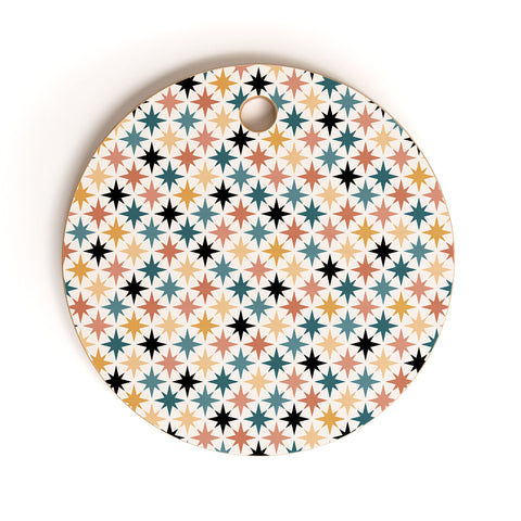 Colour Poems Starry Multicolor VIII Cutting Board Round