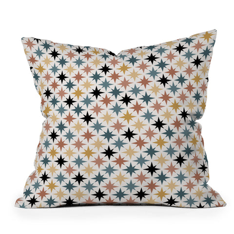 Colour Poems Starry Multicolor VIII Throw Pillow