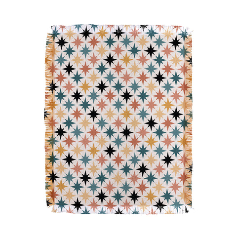 Colour Poems Starry Multicolor VIII Throw Blanket