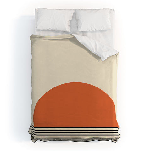 Colour Poems Sunrise Orange Duvet Cover