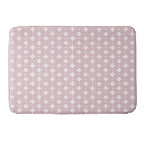 Colour Poems Vintage Jewels Blush Pink Memory Foam Bath Mat