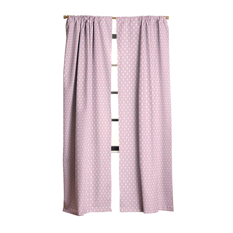 Colour Poems Vintage Jewels Blush Pink Blackout Window Curtain