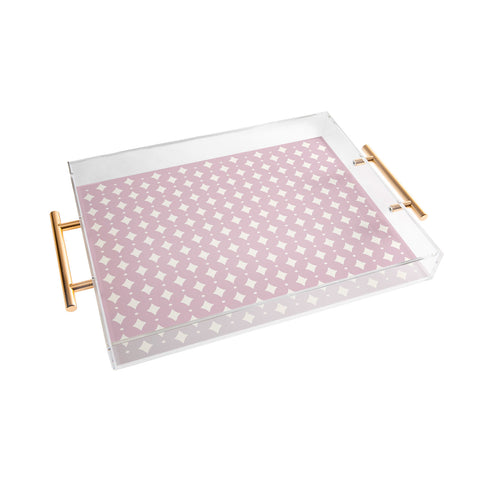Colour Poems Vintage Jewels Blush Pink Acrylic Tray