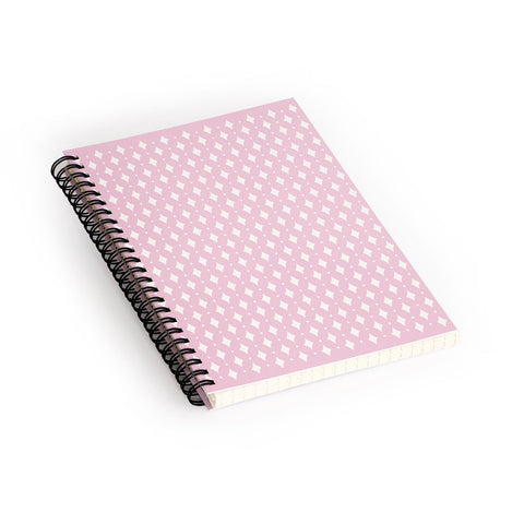 Colour Poems Vintage Jewels Blush Pink Spiral Notebook