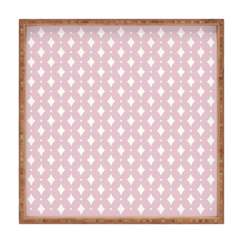 Colour Poems Vintage Jewels Blush Pink Square Tray
