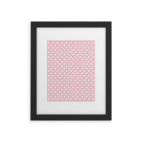 Colour Poems Vintage Jewels Blush Pink Framed Art Print