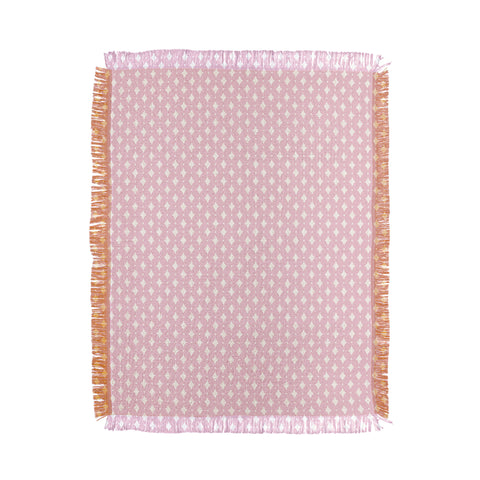 Colour Poems Vintage Jewels Blush Pink Throw Blanket