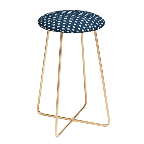 Colour Poems Vintage Jewels Navy Blue Counter Stool