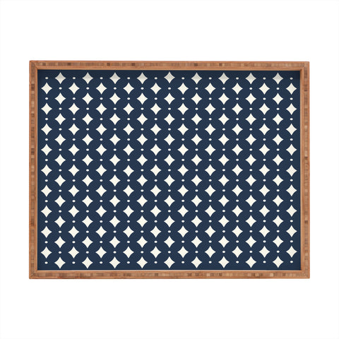Colour Poems Vintage Jewels Navy Blue Rectangular Tray