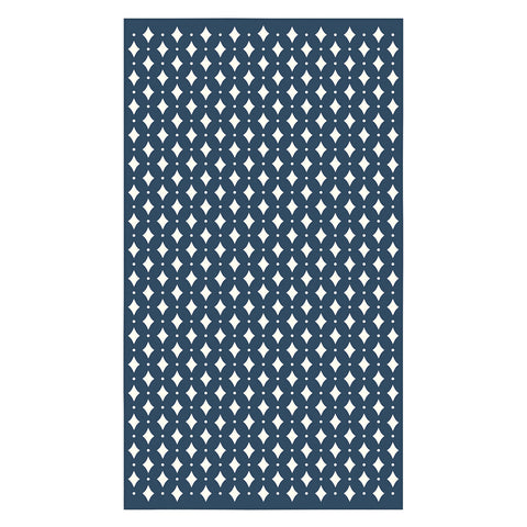 Colour Poems Vintage Jewels Navy Blue Tablecloth