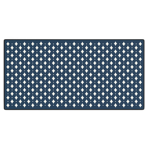 Colour Poems Vintage Jewels Navy Blue Desk Mat