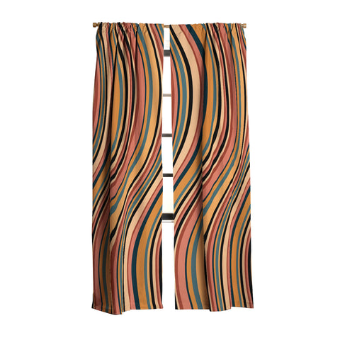 Colour Poems Wavy Retro Stripes I Blackout Non Repeat