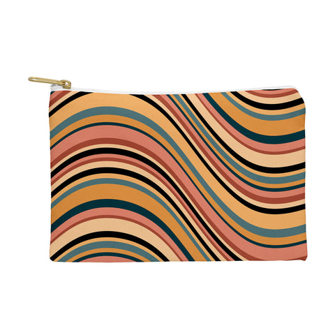 Colour Poems Wavy Retro Stripes I Pouch