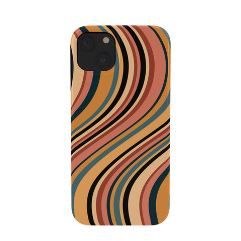 Colour Poems Wavy Retro Stripes I Phone Case