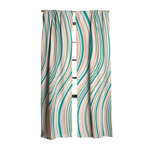 Colour Poems Wavy Retro Stripes II Blackout Non Repeat