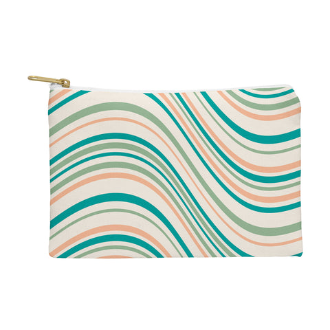 Colour Poems Wavy Retro Stripes II Pouch