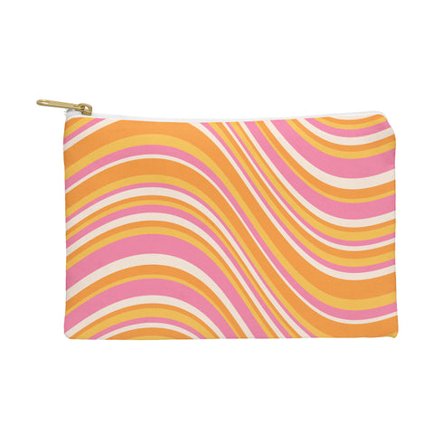 Colour Poems Wavy Retro Stripes III Pouch