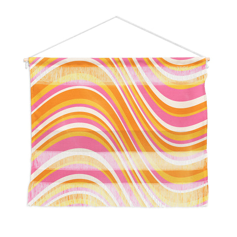 Colour Poems Wavy Retro Stripes III Wall Hanging Landscape