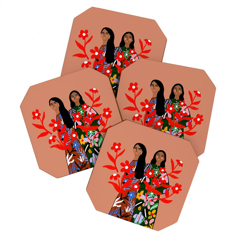constanzaillustrates Growth I Coaster Set