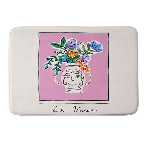 constanzaillustrates Le Vase Memory Foam Bath Mat