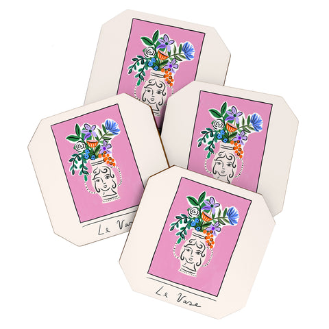 constanzaillustrates Le Vase Coaster Set