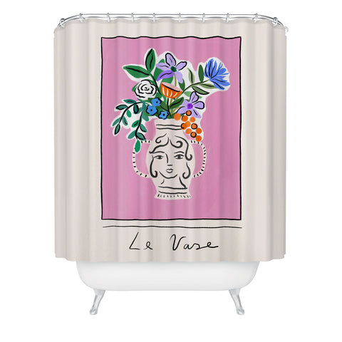 constanzaillustrates Le Vase Shower Curtain