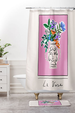 constanzaillustrates Le Vase Shower Curtain And Mat