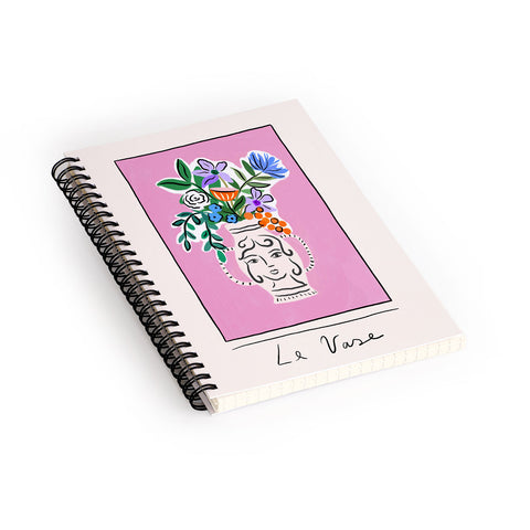 constanzaillustrates Le Vase Spiral Notebook