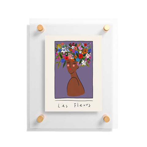 constanzaillustrates Les Fleurs Floating Acrylic Print