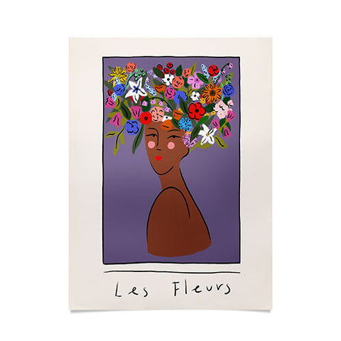 constanzaillustrates Les Fleurs Poster