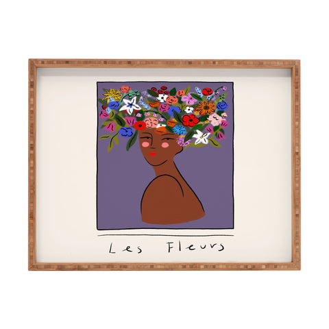 constanzaillustrates Les Fleurs Rectangular Tray