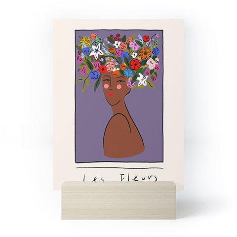 constanzaillustrates Les Fleurs Mini Art Print